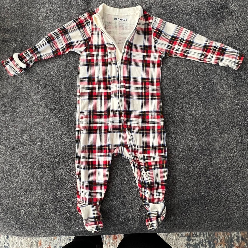 Old Navy Christmas Plaid Sleeper